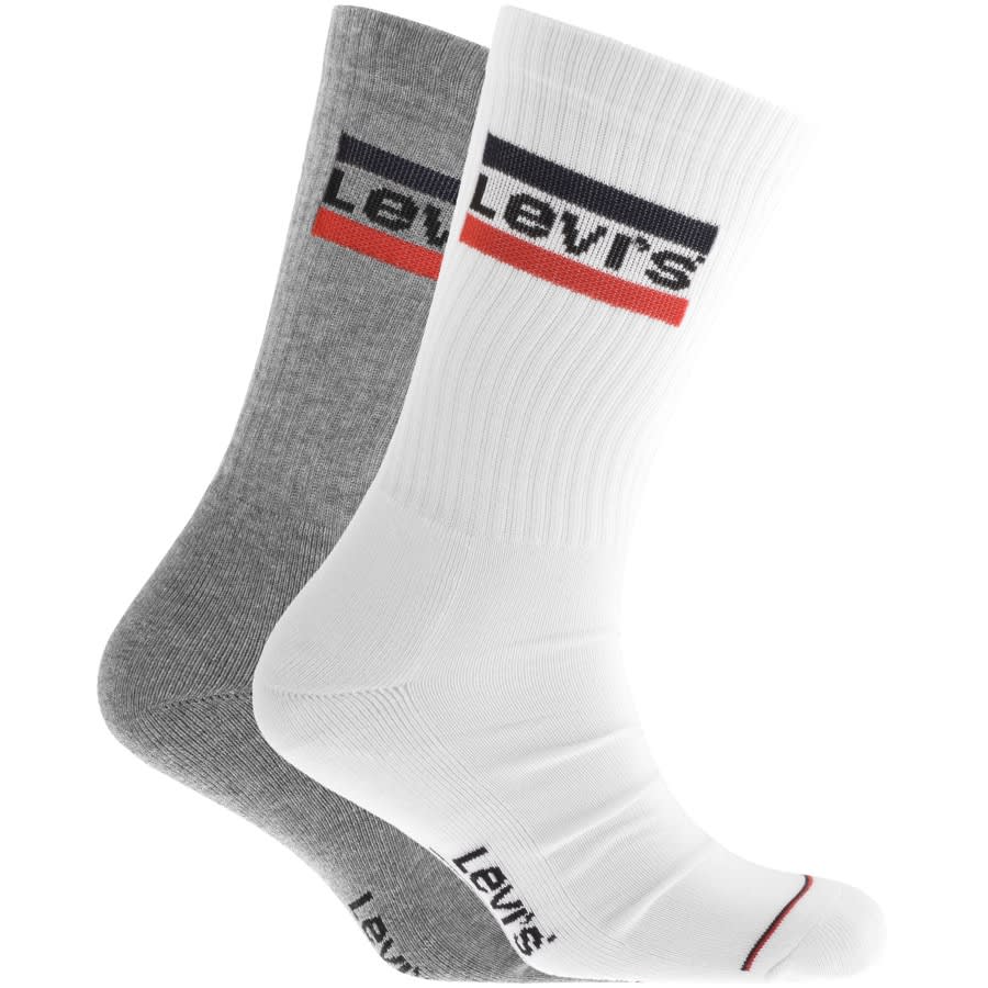 Alternative Image for ProductLevis Regular Cut 2 Pack Socks Grey1